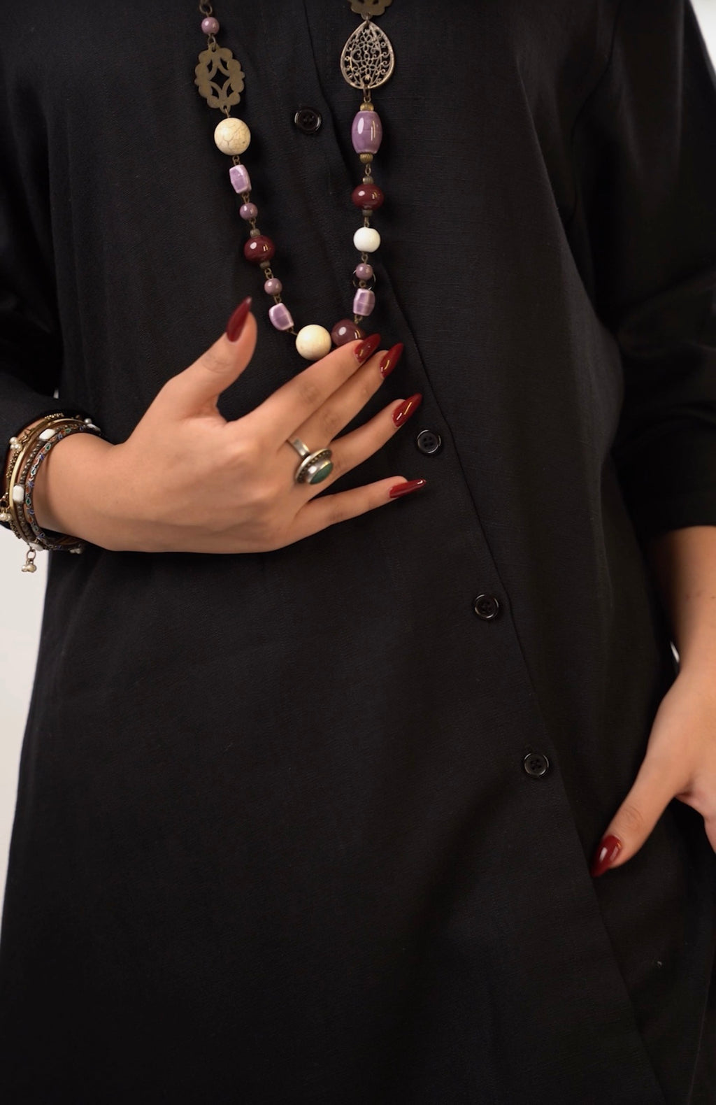 * Linen Curve Shirt