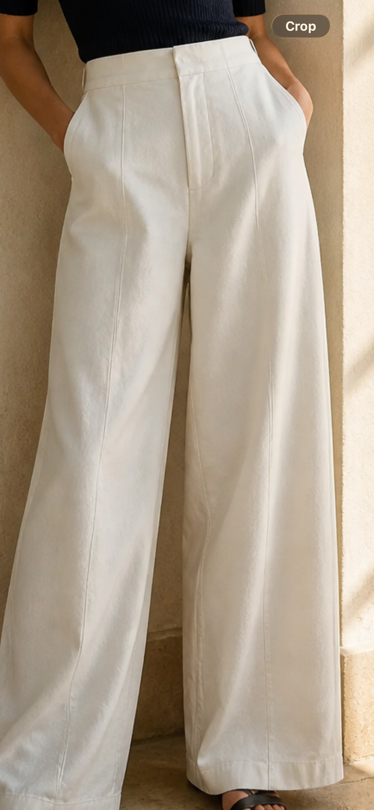 Pure linen pants